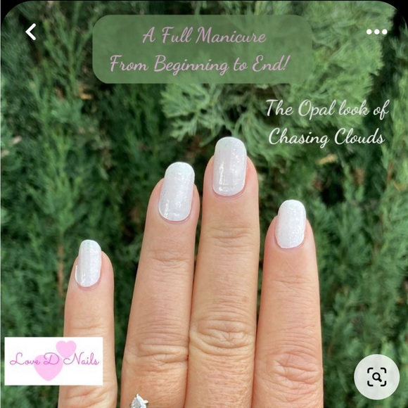 *Retired* Color Street: Chasing Clouds | Milky White Sparkle Glitter Party - Picture 10 of 16